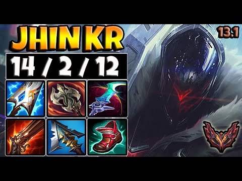 Jhin ADC vs Miss Fortune (61% WIN RATE) / KR Grandmaster / Patch 13.1 / Season 13 ⚡