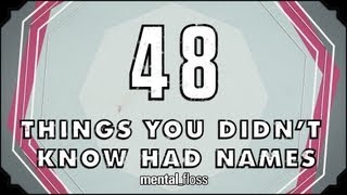48 Names for Things You Didn't Know Had Names - YouTube