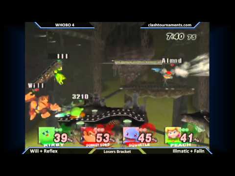 WHOBO 4 - Will + Reflex vs Illmatic + Falln - Mid Tiers - SSBB