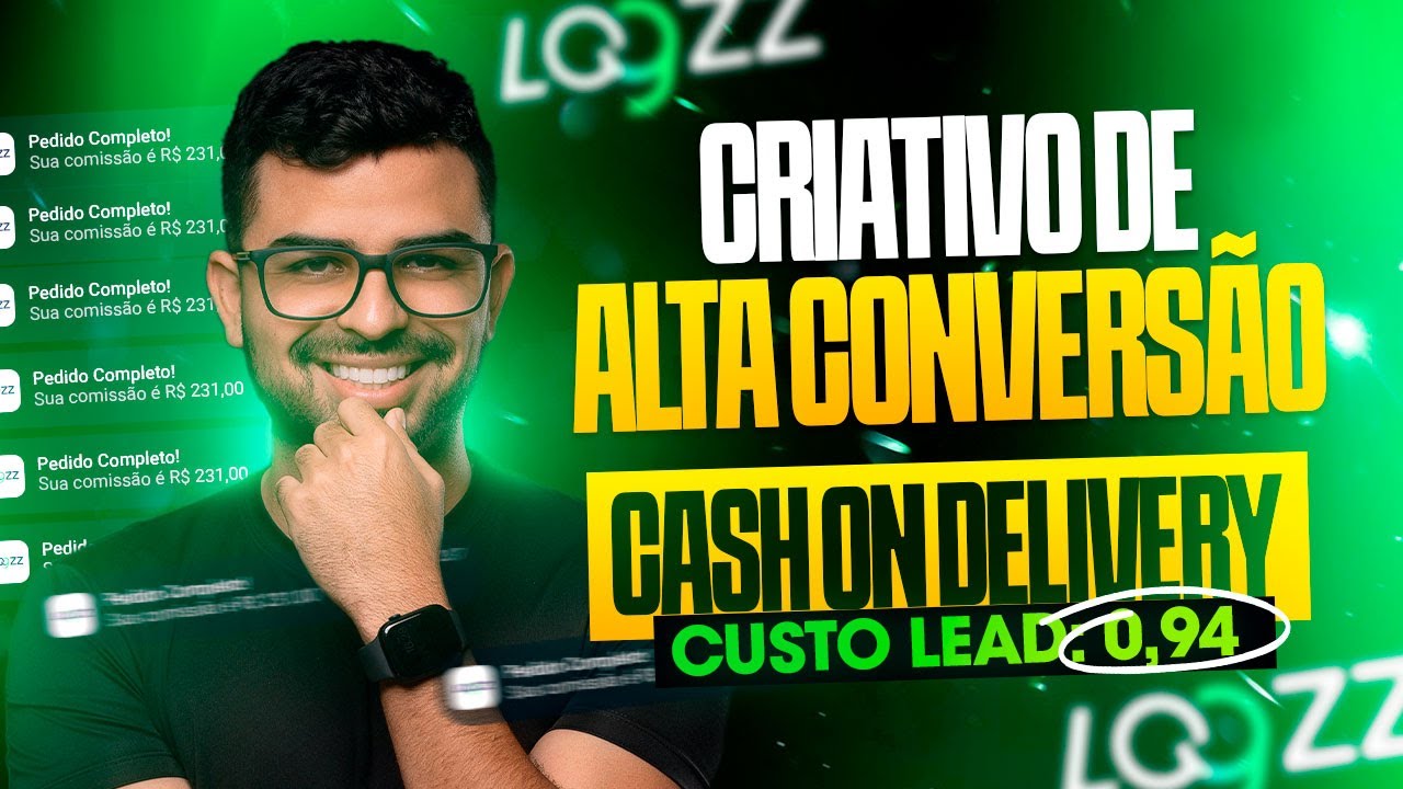 ESSE É O CRIATIVO QUE MAIS CONVERTE NO CASH ON DELIVERY! CUSTO LEAD: 0,94