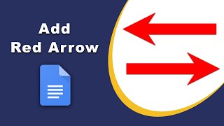 How to Insert a red arrow in Google Docs