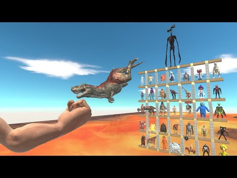 Creepy Monsters | Hit The Target with a Giant Hand - Animal Revolt Battle Simulator