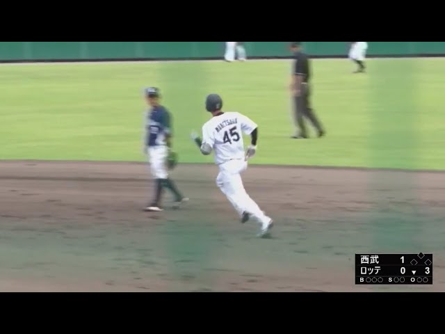 【ファーム】マリーンズ・宗接 佐々木をバットで援護する同点弾 2018/6/13 M-L(ファーム)