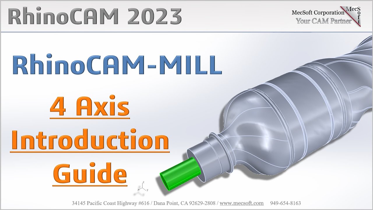 RhinoCAM 2023 4-Axis Machining