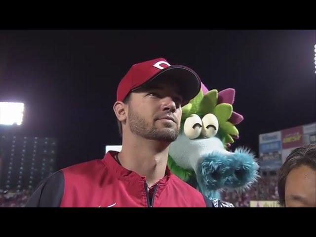 カープ・ジョンソン投手ヒーローインタビュー 2017/6/9 E-C