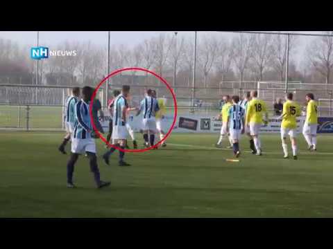 Yellow-White responds to a hammer blow from its own linesman