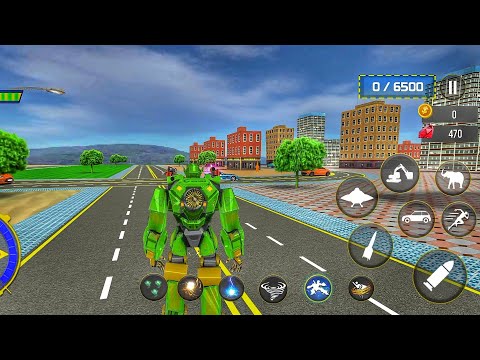 Excavator Robot Car Game Dino - Android Gameplay