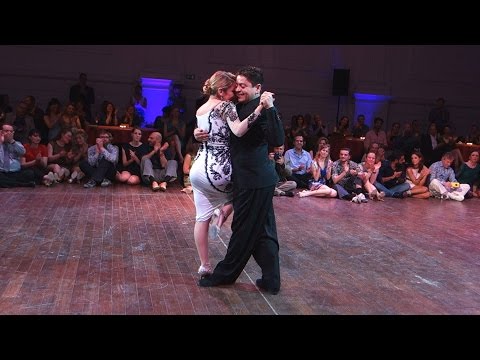  Carlos Espinoza  and  Noelia Hurtado Pitruzzella  are  dancing  at  Brussels Tango Festival  in  2016