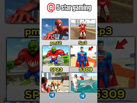spider man+Iron man Real code 💥 Indian bike driving 3d all new cheat code update+plugin cheat code