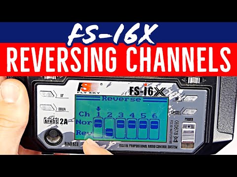 FLYSKY FS-i6X How to Reverse Channel, Servo, Switch (works with FS-i6 too!) - Beginner Tutorial