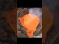 Moment Of Volcanic Eruption Hot Magma Is Rising From A Volcano Crater Shorts