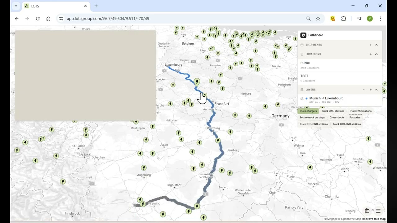 Create and Modify an Electric Route from Text