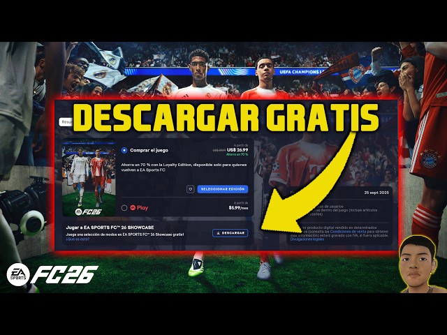 Vídeo relacionado con EA Sports FC 26 5900 UT Points PCWin | Codigo de descarga inmediato EA App | Videojuegos | Castellano