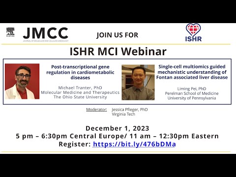 ISHR MCI Webinar  Dr Michael Tranter and Dr Liming Pei