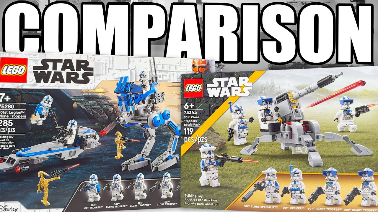 LEGO Star Wars 501st Battle Pack COMPARISON! (75280 vs 75345 | 2020 vs 2023)