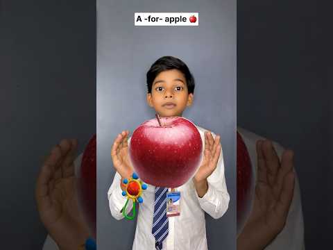 A - for- apple 🍎🤭😂 #shorts #comedy #funny #fun #cutebaby #ytshort #aforapple #viralshort