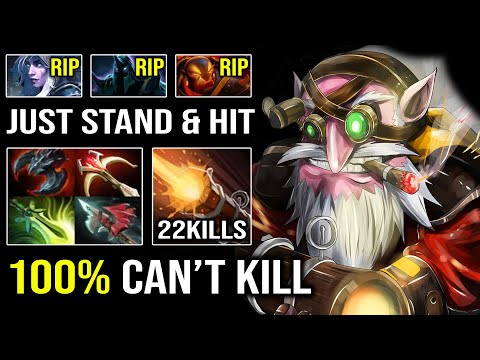 MADNESS Machine Gun 100% Unkillable Sniper Mid with Butterfly Knockback + Satanic Pro Dota 2