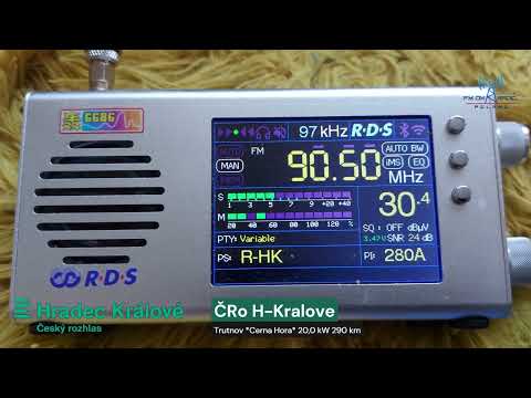 [FM-DX] Tropo 90.5 MHz ČRo Hradec Kralove reception in Piotrków Tryb. 15.08.2023