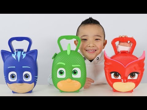 PJ MASKS SURPRISE TOYS Opening Fun With Catboy Gekko Owelette And Ckn Toys