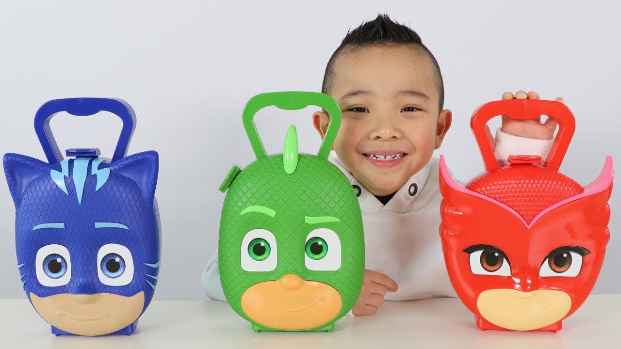 <h1 class=title>Pj Masks Opening Fun With Catboy Gekko Owelette And Ckn Toys</h1>