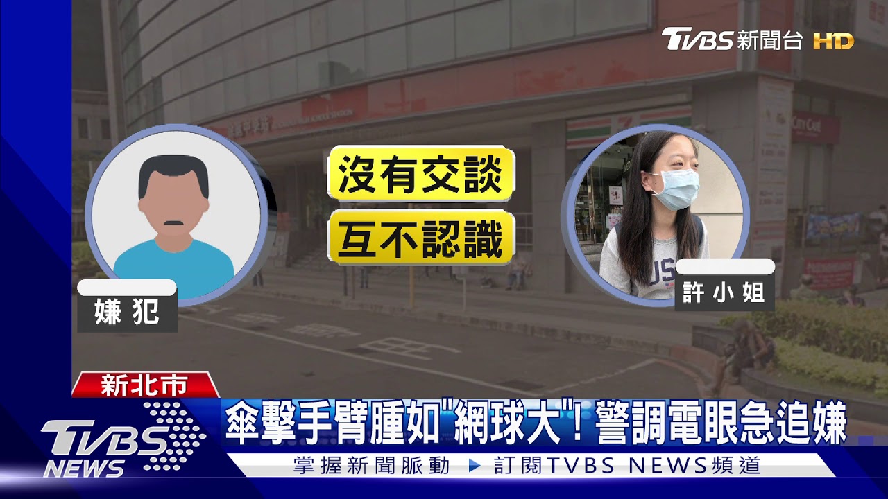像在打高爾夫！妙齡女遭「傘」擊　手臂挫傷