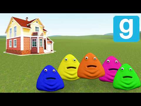 POU FAMILY VS HOUSES! (Garry's Mod)