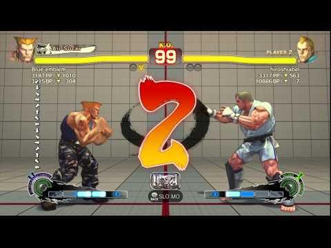 USFIV~ Guile (Blue Emblem) vs.  Abel (hiroshiabel) HD