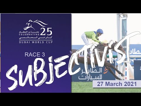 Subjectivist (GB) wins the G2 3200m turf race I Dubai World Cup I Race 3 I Dubai Gold Cup