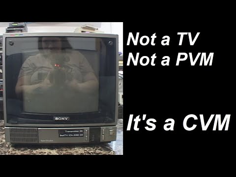 Sony Trinitron CVM-1271 TV/video monitor (1989)