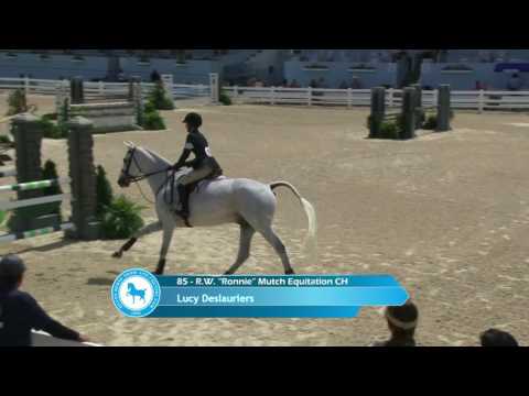 Lucy Deslauriers wins R.W. "Ronnie" Mutch Equitation CH at 2016 Devon Horse Show