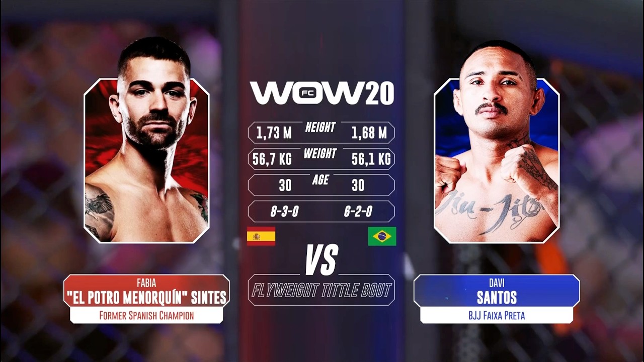 #UFCParis Fabia Sintes vs Davi Santos