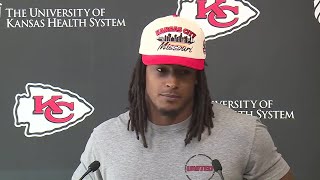 Chiefs running back Isiah Pacheco on relationship with Kareem Hunt