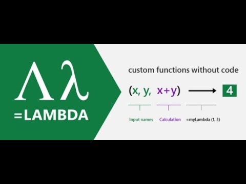 Lambda Functions in Microsoft Excel Tutorial