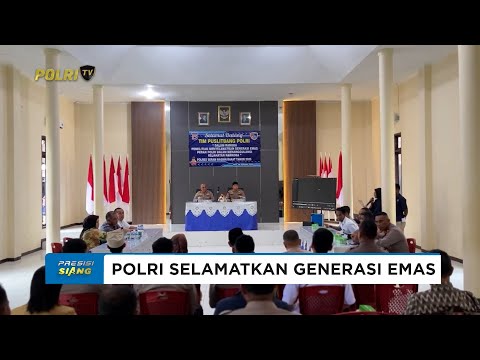 TIM PUSLITBANG POLRI KUNJUNGI POLRES SERAM BAGIAN BARAT TERKAIT PENELITIAN GENERASI EMAS