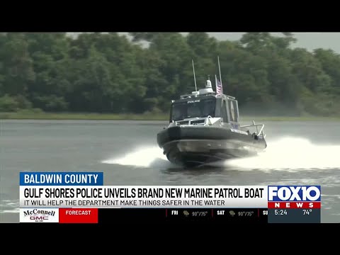 Gulf Shores Police unveils new marine patrol boat