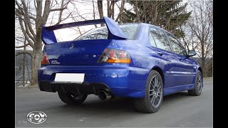 Video: Fox Edelstahl Sportauspuff-Komplettanlage ab Kat Mitsubishi Lancer Evolution IX - Evo 9