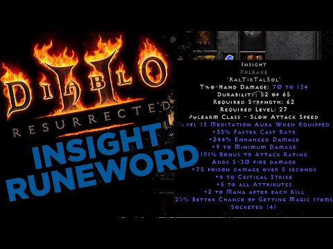 How to craft Insight Runeword in D2R