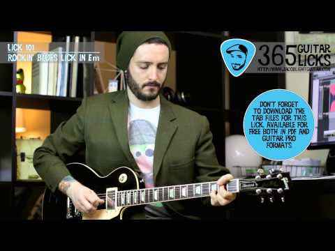 Lick 101/365 - Rockin' Blues Lick in Em | 365 Guitar Licks Project