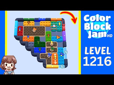 Color Block Jam Level 1216 Solution Walkthrough