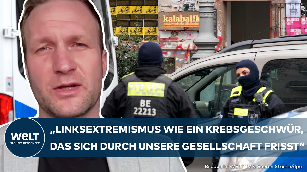 BERLIN: Auf den Spuren des Strom-Terrors! Polizei führt Großrazzia gegen Linksextremisten durch