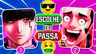 ESCOLHE ou PASSA 🔥 RAP GEEK 🎤 QUAL VOCÊ ESCOLHE? 😎 [IMPOSSIVEL]
