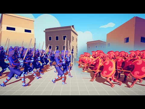 BATTLES in CITY of 100x MELEE UNITS - Part 1 | TABS - Totally Accurate Battle Simulator