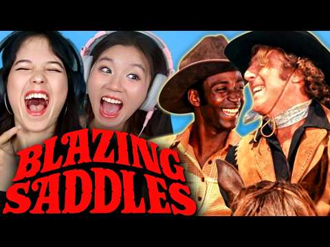 Foreign Girls React | Blazing Saddles | First Time Watch