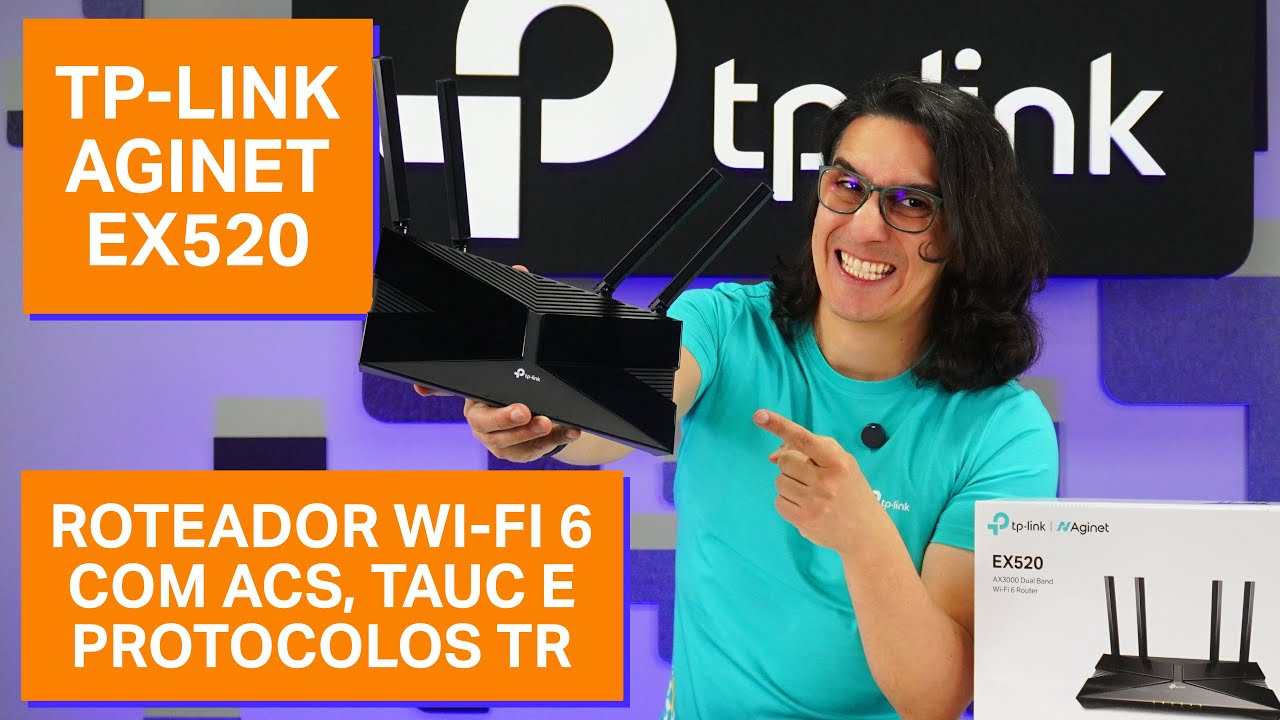 Miniatura da avaliação em vídeo de Roteador Wi-fi 6 Mesh Tp-link Ex520 Gigabit Ax3000 Dual Band Bivolt