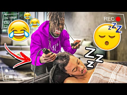 I CUT MY FRIENDS HAIR IN HIS SLEEP TO SEE HOW HE WOULD REACT (BAD IDEA)