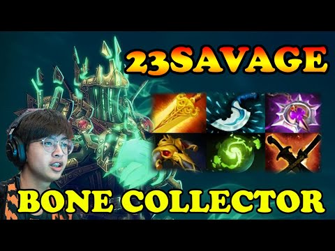 23Savage collecting Arcana bones unkillable Wraith King 4 lives | Giveaway | Dota 2 Pro Gameplay