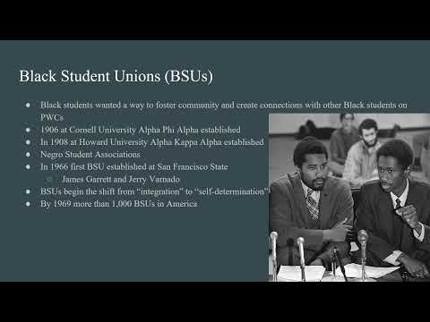 Video titled, "The Importance of Black Cultural Centers, Student Unions, and Faculty Organizations in Higher Education."