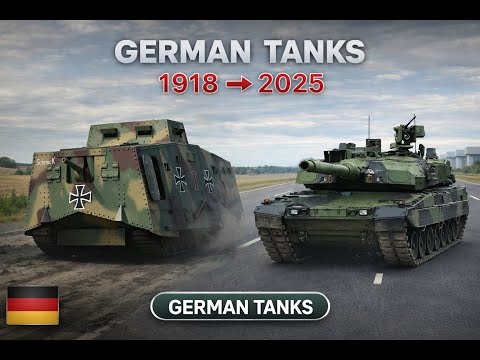 Evolution of German Tanks (1918–2025) | From A7V to Leopard 2A8