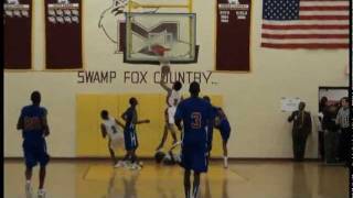 preview picture of video 'Marion Swamp Foxes vs. Mullins Auctioneers basketball'