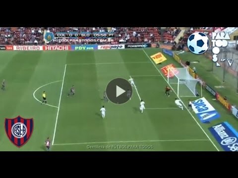 Ocasión Mercier. Cólon 0 San Lorenzo 0. Torneo Inicial 2013. Fecha 8.  Fútbol Para Todos